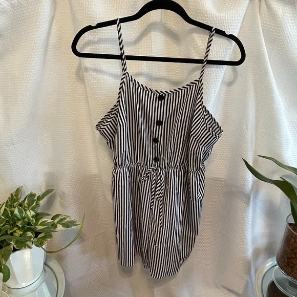 Striped Romper - Picture 1 of 3